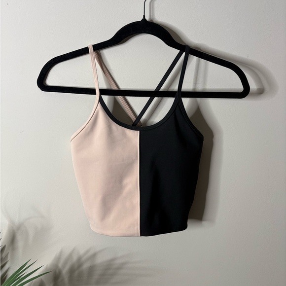 Cara Loren Active Tank Top Bra Workout Split Colorblock - Picture 1 of 4